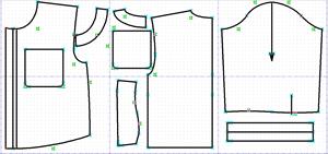 الگوی پیراهن دکمه دار طرح مردانه برای کودکان با قد 92 سانتیمتر