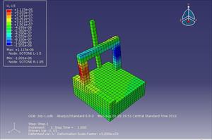 پروژه درس طراحی اجزا و سازه ماشین ابزار -  تحلیل استاتیکی دستگاه اندازه گیری CMM با نرم افزار آباکوس