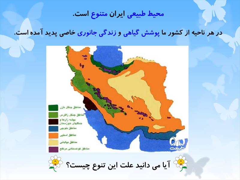 دانلود پاورپوینت درس یازدهم مطالعات اجتماعی پایه هفتم -  تنوع زیستگاه های ایران