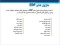 دانلود پاور پوینت برنامه ریزی منابع سازمان ERP